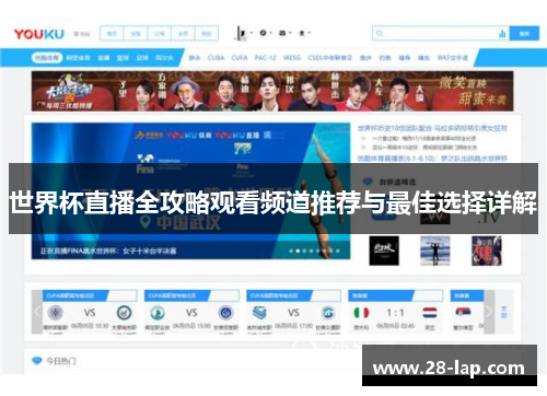 世界杯直播全攻略观看频道推荐与最佳选择详解